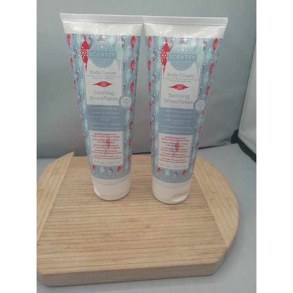 2‎ Scentsy ~ Body Cream -Swirling Snowflakes - Picture 2 of 9